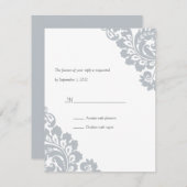 返信をスクロール 出欠カード (正面/裏面)