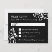 返信カードを仮装する 出欠カード (裏面)