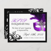 返信カードを仮装する 出欠カード (正面/裏面)