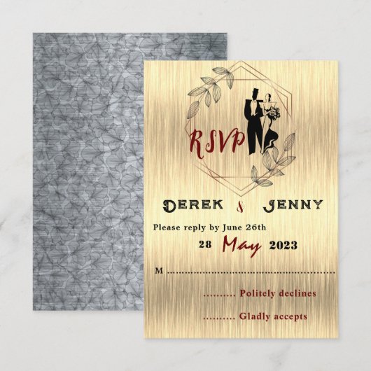 返信カード (正面/裏面)