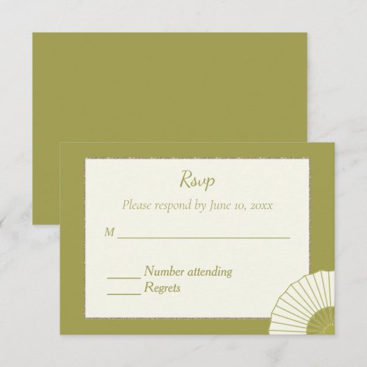 返信カード (正面/裏面)