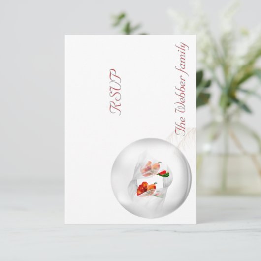 返信カード (スタンド正面)