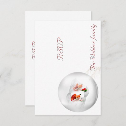 返信カード (正面/裏面)