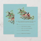 返信カード - 5 x 7サイズの招待状が必要 招待状 (正面/裏面)