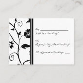 返信カー結婚ド –  エンクロージャーカード (裏面)