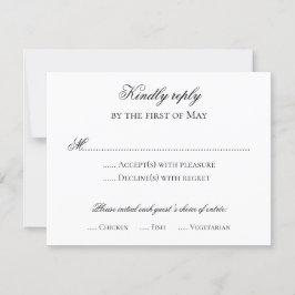 返信フォーマルカード 招待状