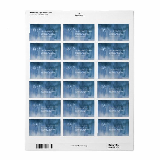 返信モダン抽象芸術ア結婚ートの住所 シール (フルシート)