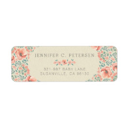 返信用宛名ラベル |ヴィンテージフローラストーリーブック ラベル