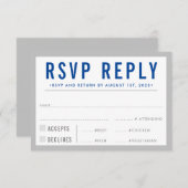 返信 返答 レスポンス 現代的 太字少年 灰青 (正面/裏面)