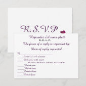 【返信】3.5X5 招待状カード 招待状 (正面/裏面)