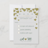 返信、r.s.v.p.love'sに返信結婚する 出欠カード (正面)