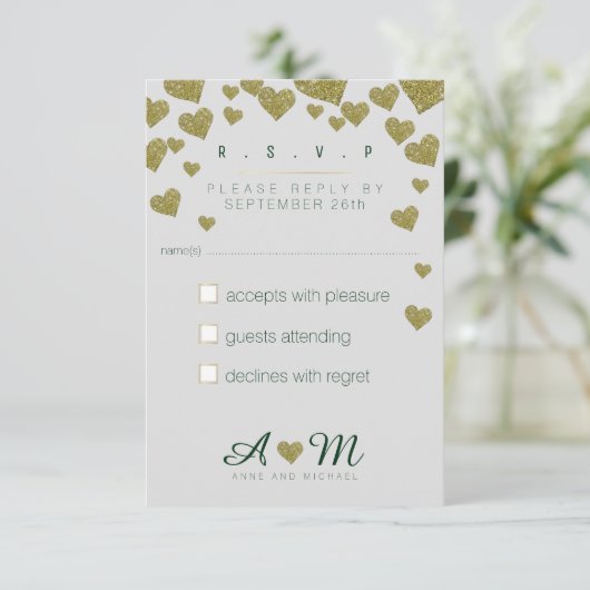 返信、r.s.v.p.love'sに返信結婚する 出欠カード (スタンド正面)