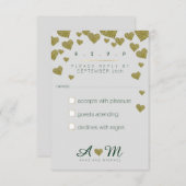 返信、r.s.v.p.love'sに返信結婚する 出欠カード (正面/裏面)