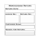 返却切手 ラバースタンプ (インプリント)