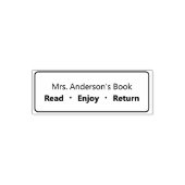 返読楽しむされる先生の名前の帳 セルフインキングスタンプ (デザイン)