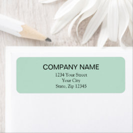 返送先ラベル | 海緑色 ラベル