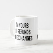 返金も交換も無い コーヒーマグカップ (正面左)