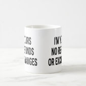 返金も交換も無い コーヒーマグカップ (中央)