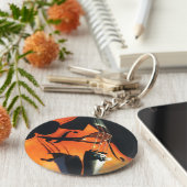 迫り来るチェロのキーチェーン キーホルダー (側面)