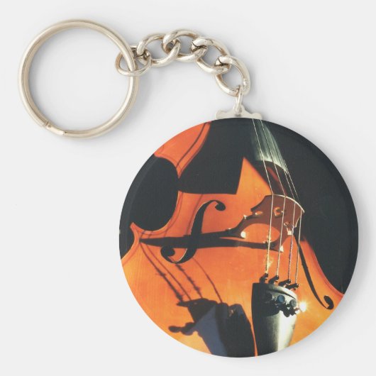 迫り来るチェロのキーチェーン キーホルダー (正面)