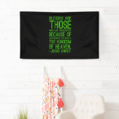 迫害された聖書の引用文キリスト教イエス・キリストの叫び 横断幕 (インサイチュ)