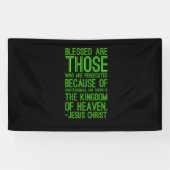 迫害された聖書の引用文キリスト教イエス・キリストの叫び 横断幕 (横)