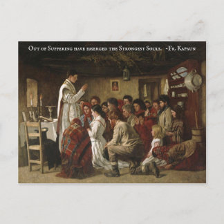 迫害時のカトリックの集団 ポストカード