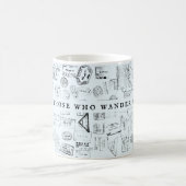 迷い込む人はすべてPassportスタンプ失ったではない コーヒーマグカップ (中央)