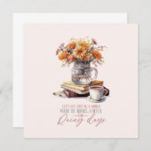 『迷い込もう』 - 本、カフェ、雨の日のさびしい雰囲気 (正面/裏面)