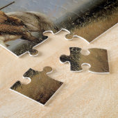 『迷える新米、草原に迷う』(Miller作)、 ジグソーパズル (側面)