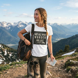 迷える者全てが失われているわけではない 山の芸術 Tシャツ