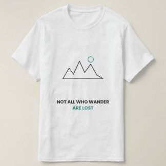 迷える者全てが失われているわけではない 山Tシャツ Tシャツ