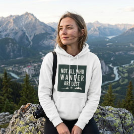 迷わない者だけが旅をするわけではない Mountain Art パーカ