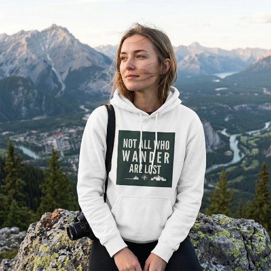 迷わない者だけが旅をするわけではない Mountain Art パーカ