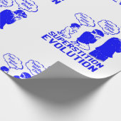 迷信おもしろい進化 ラッピングペーパー (角)