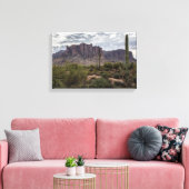 迷信の山々がキャンバスに包まれた キャンバスプリント (インサイチュ (リビング))