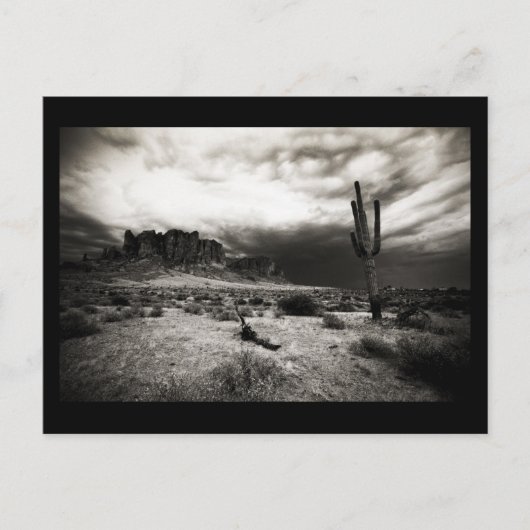 迷信の山で夏の嵐 ポストカード (正面)