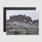 迷信の山に雪が積もっている (正面/裏面)