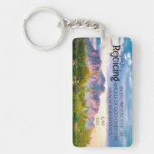 迷信の山アリゾナ砂漠ソフトパープル キーホルダー (正面)