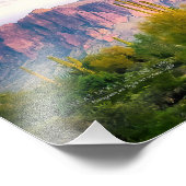 迷信の山アリゾナ砂漠ソフトパープル フォトプリント            (角)