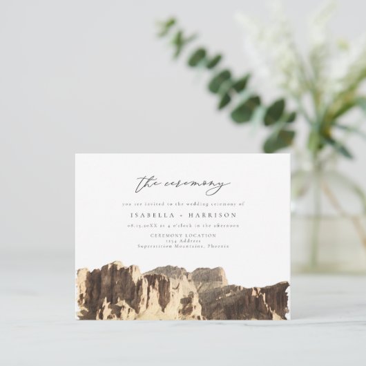 迷信の山結婚砂漠の儀式 招待状 (スタンド正面)