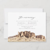 迷信の山結婚砂漠の儀式 招待状 (正面)