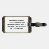 迷信の黒猫 ラゲッジタグ (裏面横)