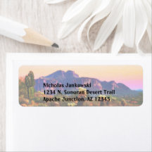 迷信マウンテンアリゾナ砂漠の風景