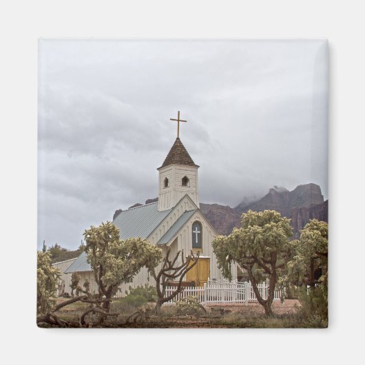 迷信山脈のエルビス教会 マグネット (正面)