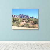 迷信山脈 キャンバスプリント (インサイチュ (ウッドフロア))