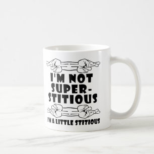 迷信深くないから Little Stitious 笑えるマグカップ コーヒーマグカップ