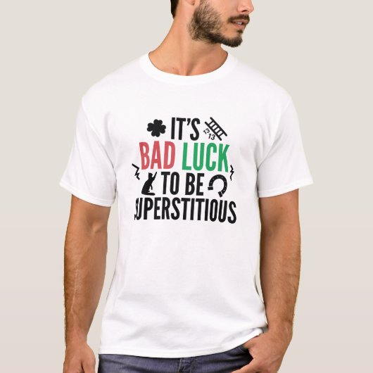 迷信的な Tシャツ (正面)