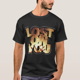 迷子になって – ブラックTシャツ Tシャツ
