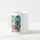 迷子のサンタデザイン コーヒーマグカップ (正面左)